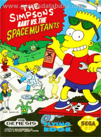 Cover Simpsons, The - Bart vs The Space Mutants for Genesis - Mega Drive